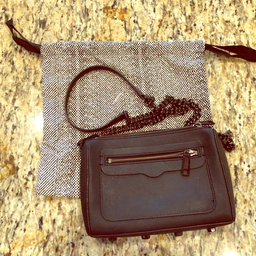 Black Avery Rebecca Minkoff crossbody & dustbag